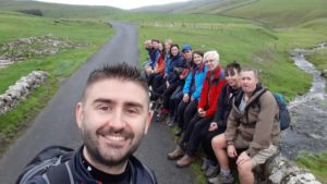 170918 Team Tong charity walk Garden centre staff smash their target for children's cancer charity