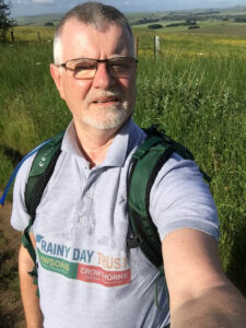 RAINY DAY TRUST CEO Bryan Clover Rainy Day Trust CEO Bryan Clover completes his 84-mile non-stop charity hike in under 33 hours