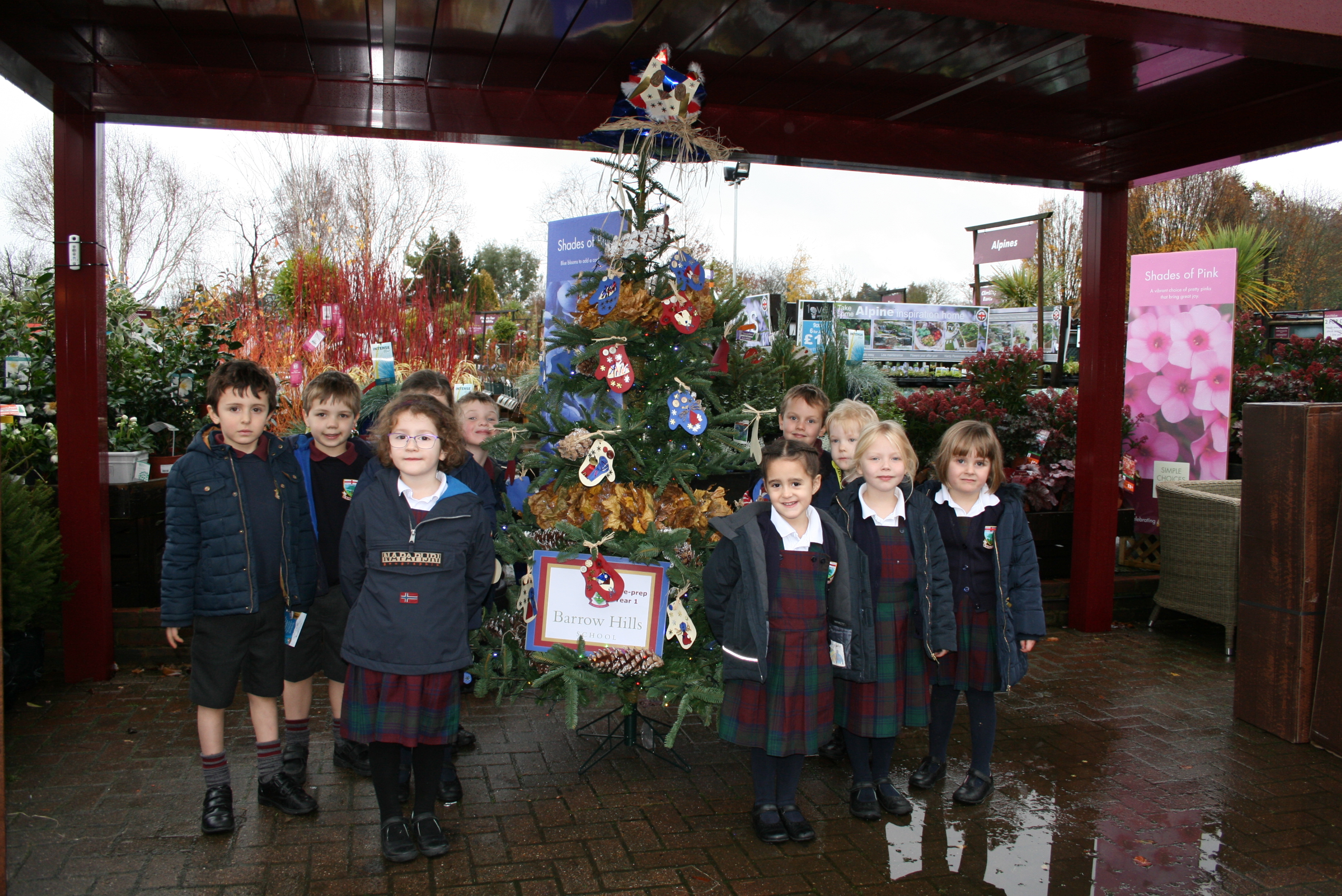 Squire’s holding Christmas tree decoration school competition