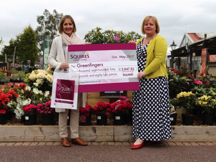 Squire’s donates carrier bag charge proceeds to Greenfingers