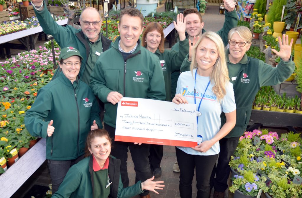 Stewarts Garden Centre customers raise over £20,000 for appeal